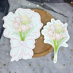 Elegant Orchid Thank You Cards - Handwritten Note Set for Weddings, Parties, and Special Occasions (Tulip Thank you card)