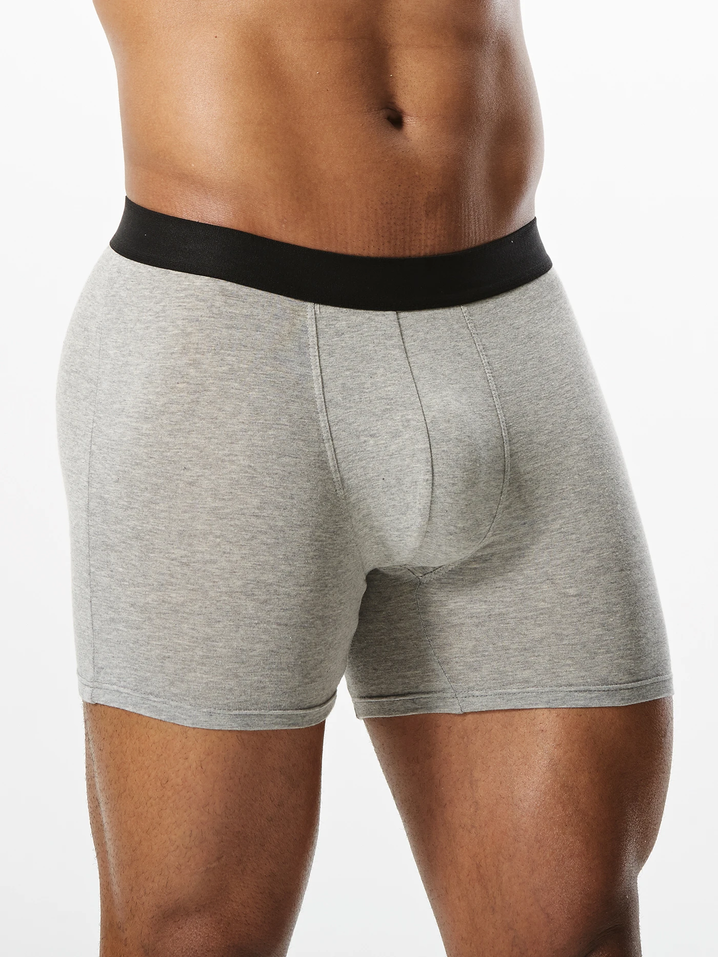 Caleçon Homme En Coton – Boxer Long Rétro – Taille Haute – Confort Sport Et Quotidien