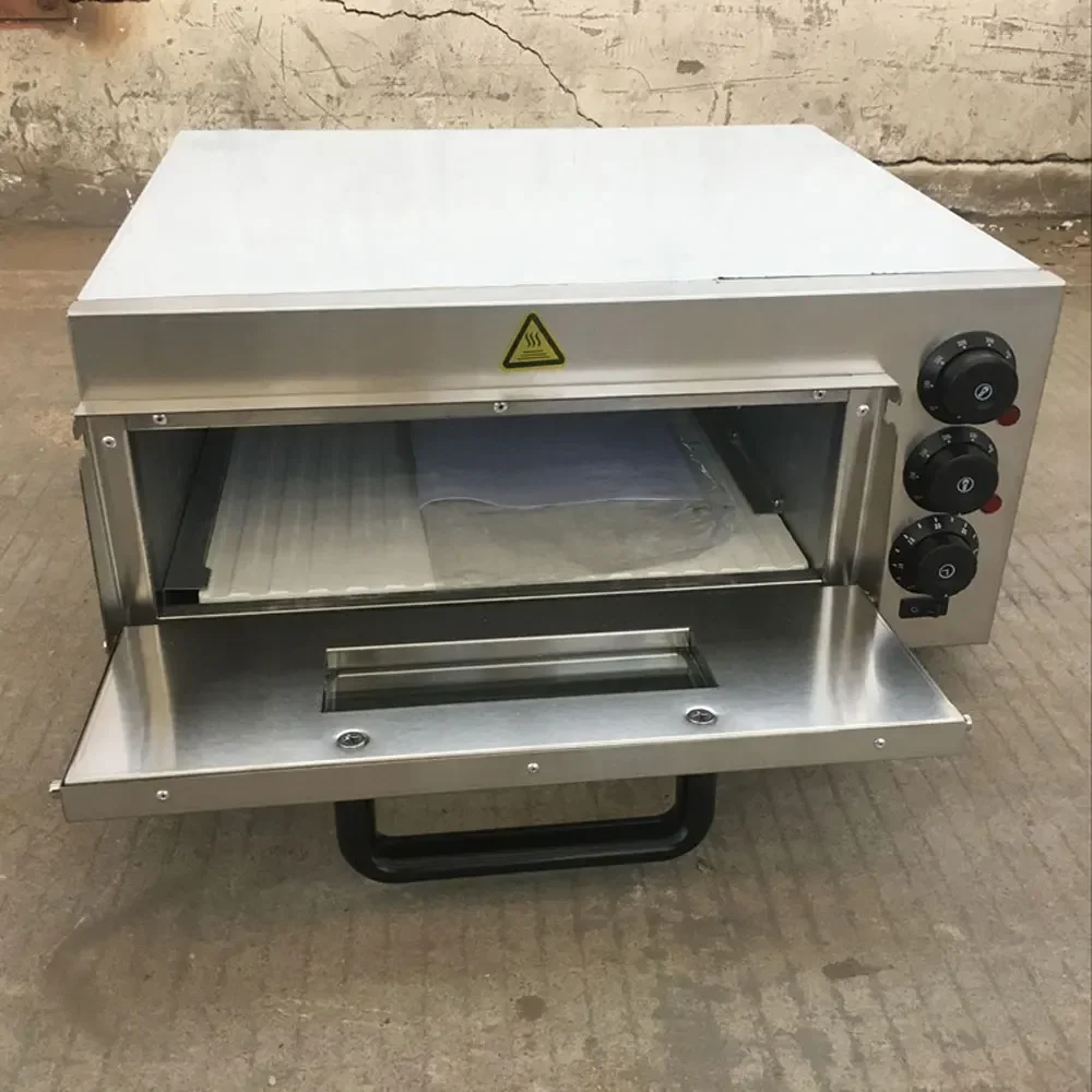 Small single layer pizza oven, commercial electric oven, one and two layer electric oven, stainless steel timing slate oven. 3