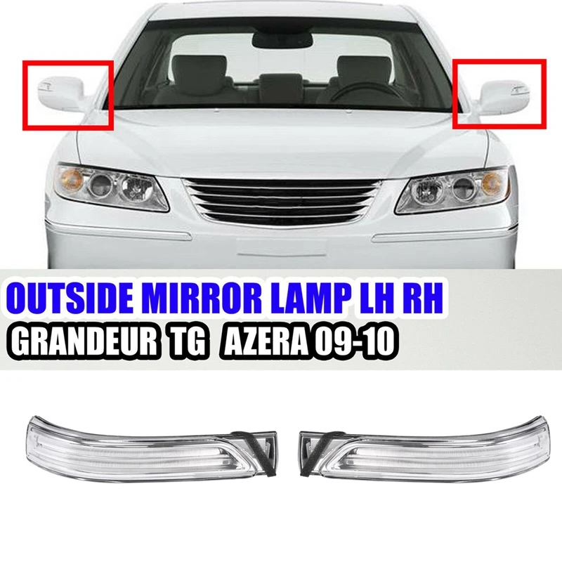 muslimmuslimah-lampada-specchio-esterno-per-auto-lh-rh-per-hyundai-grandeur-azera-2009-2010