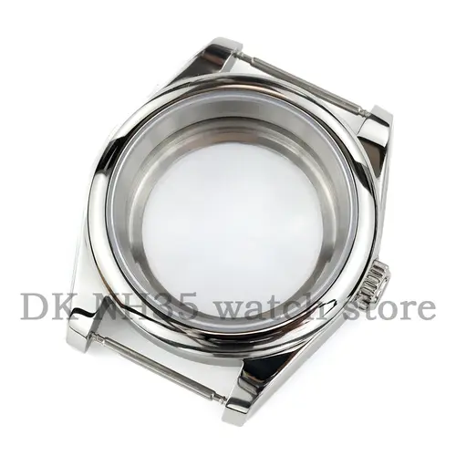 36mm Silver Solid 316L Stainless Steel Watch Case And Jubilee Bracelet For Seiko NH35 NH36 Movement 28.5mm Dial Datejust Case - Image 10