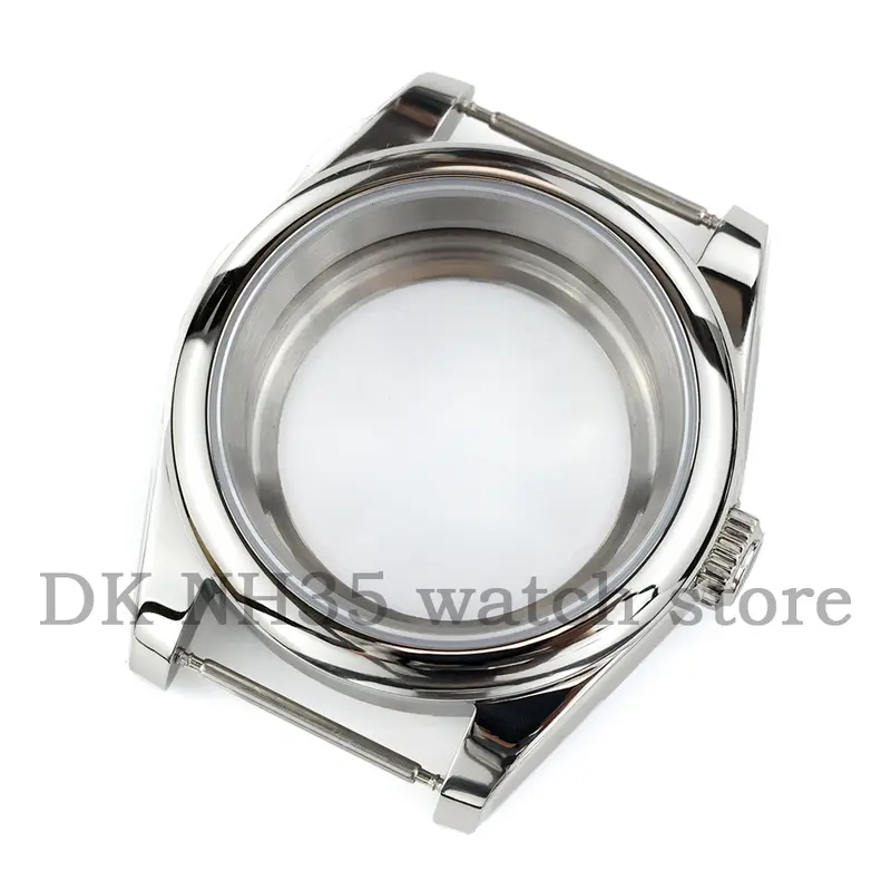 36mm Silver Solid 316L Stainless Steel Watch Case And Jubilee Bracelet For Seiko NH35 NH36 Movement 28.5mm Dial Datejust Case - Image 10