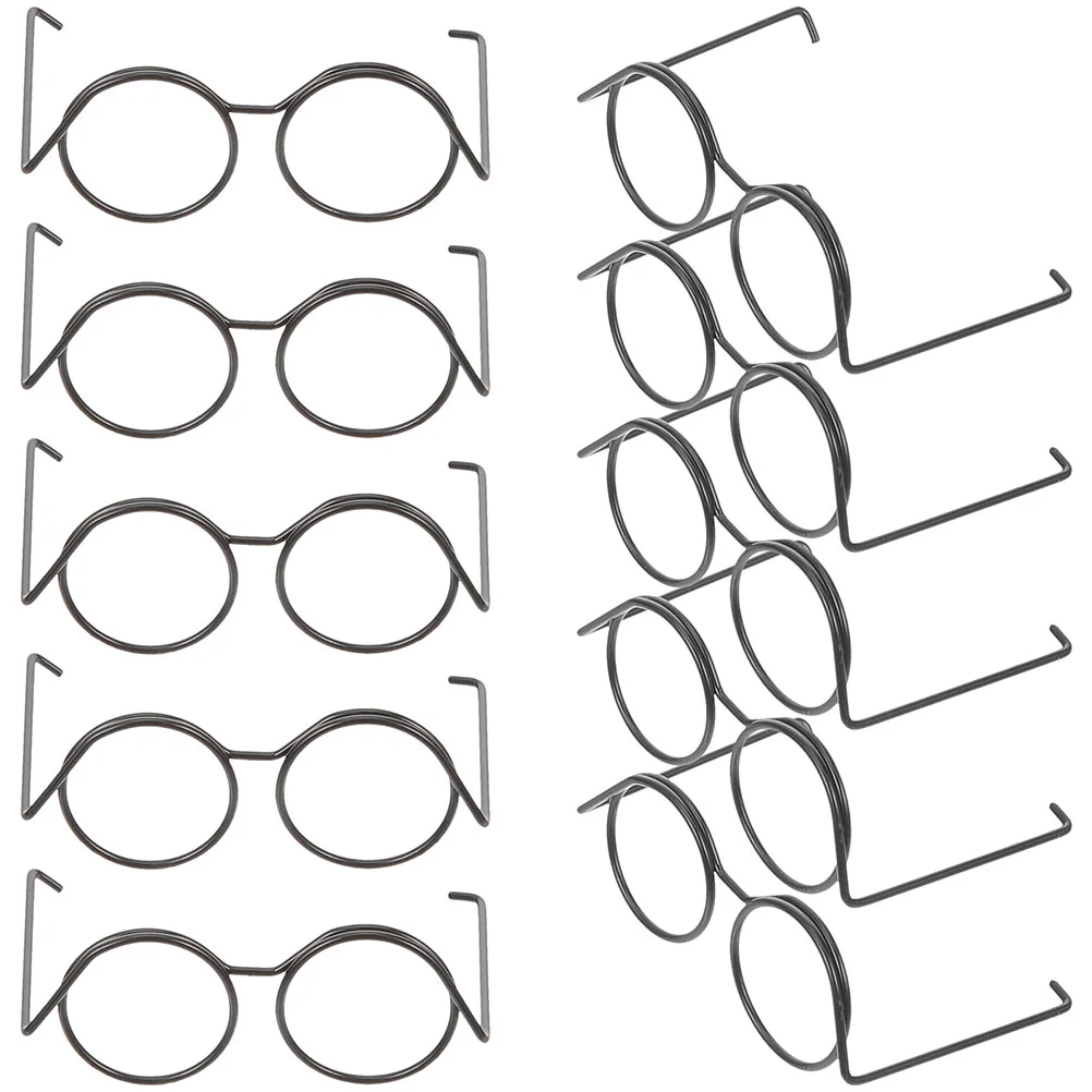 

20 Pcs Metal Mini Glasses DIY Wire Eyeglasses for Sunglasses Gnomes Ornaments Miniature Props Crafting Bulk