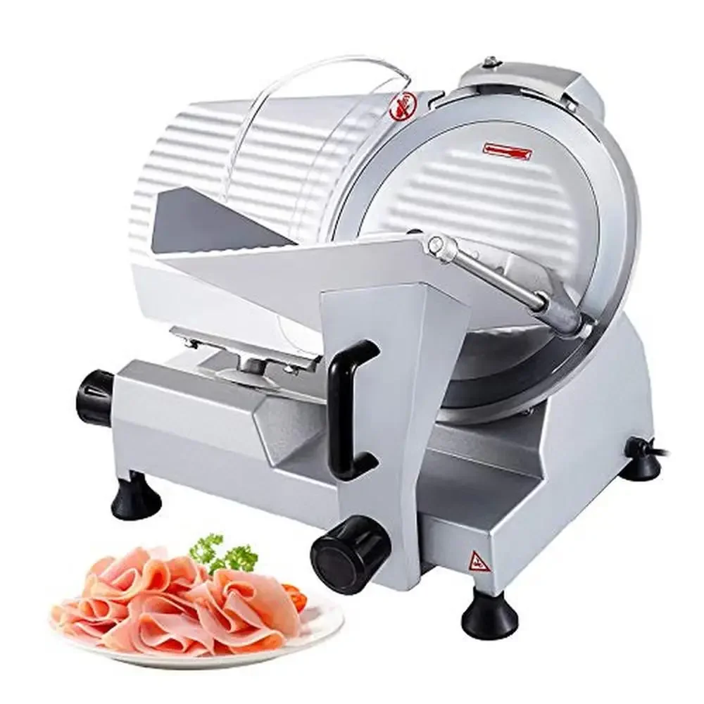 Electric Meat Slicer Stainless Steel Blade Food Cutter 12-inch Commercial Use Easy to Maintain High-Quality Materials Final