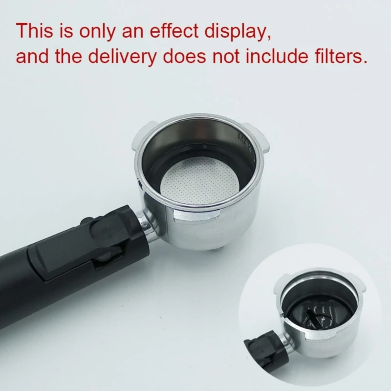 Premium Stainless Steel 51mm Coffee Filter with Easy-Clean Mesh and Powder Cup
