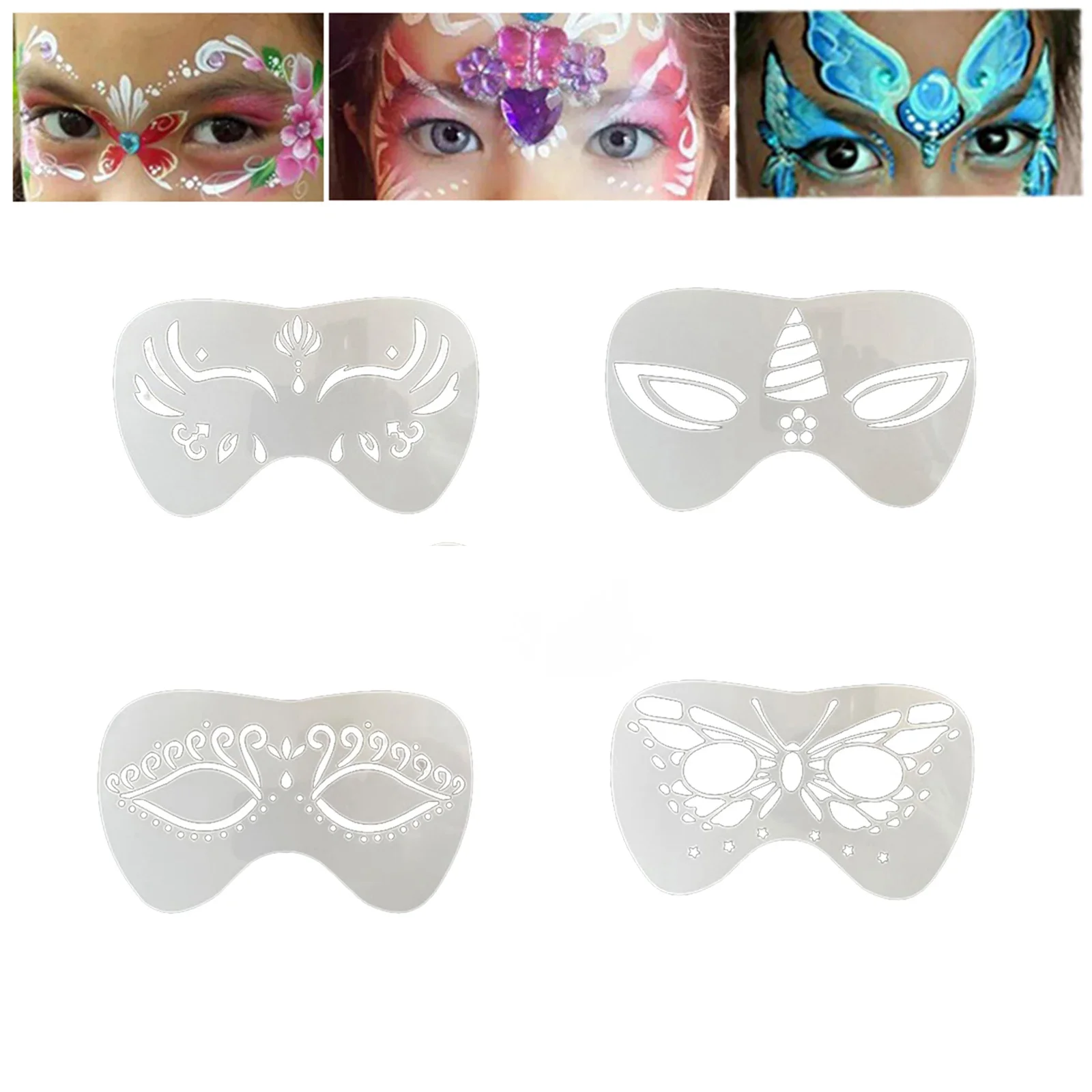 Face Paint Stencils Professional Body Art Paint Stencils Reusable for