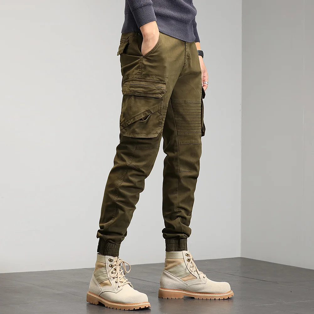 wrangler cargo pants Single Road Mens Cargo Pants Men 2022 Hip Hop Techwear Baggy Pockets Fashion Joggers Male Trousers Streetwear Casual Pants Men cargo work pants