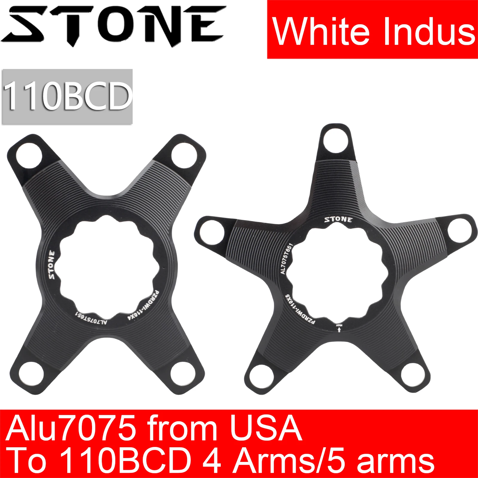 Stone Bike Chainring Spider Adapter for White Industries To 110BCD