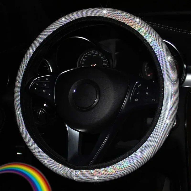 Universal Diamond Steering Wheel Cover for Car Interior