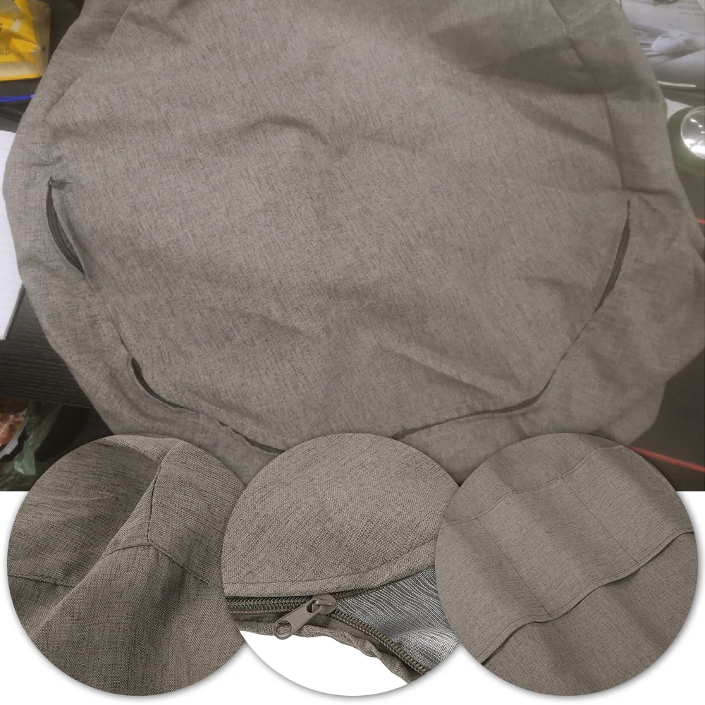 Cotton Linen Bean Bag Cover for Adults Large Lazy Sofa Chair