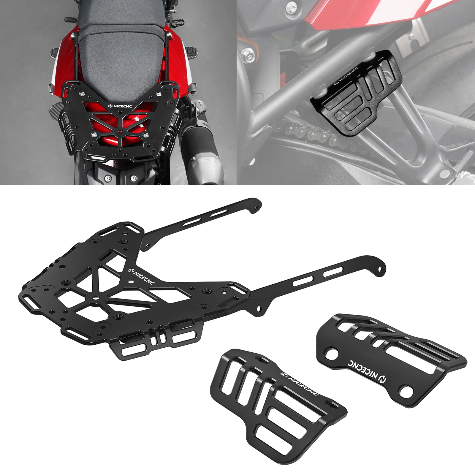 Rear Luggage Rack /Tie Down Brackets For Yamaha Tenere 700 XTZ700 T700 2019-2024 2020 2021 2022 2023 Tenere 700 World Raid motorcycle license number plate frame holder bracket for yamaha tenere 700 t7 xtz700 xt700z tx690z xtz690 2019 2020 2021