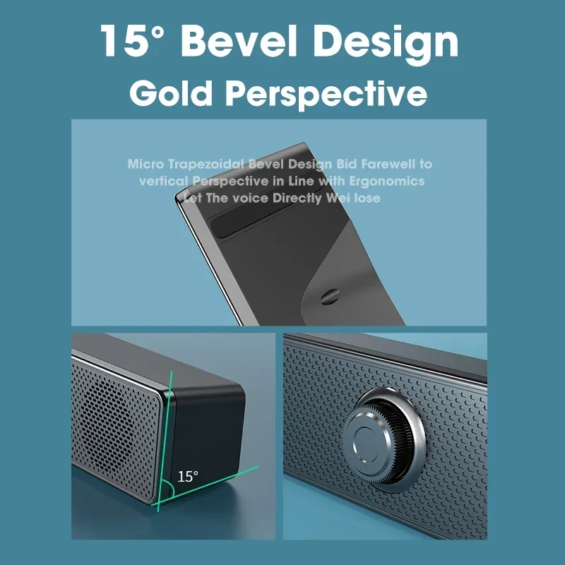 Bluetooth Speaker Computer Speaker Desktop Speakers NewHome Theater Sound System Bluetooth Speaker 4D Surround Soundbar Computer PC For TV Music Box Subwoofer Stereo Desktop Laptop