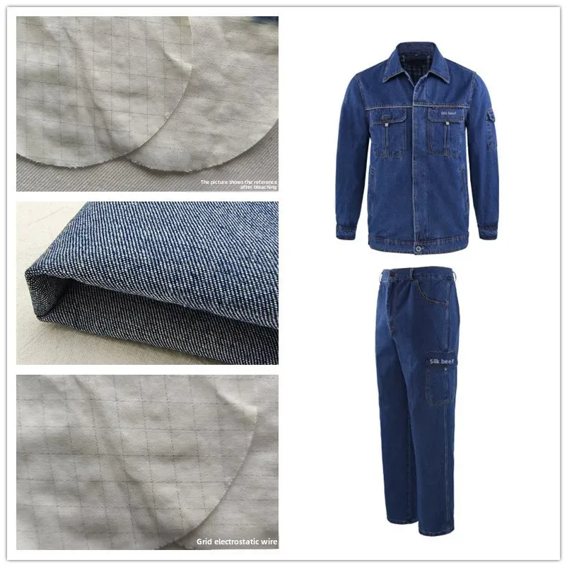 9.5 Ounce Non-Stretch Combed Cotton Denim Fabric for Workwear And Steel Metallurgy Industries Children And Adult Clothing