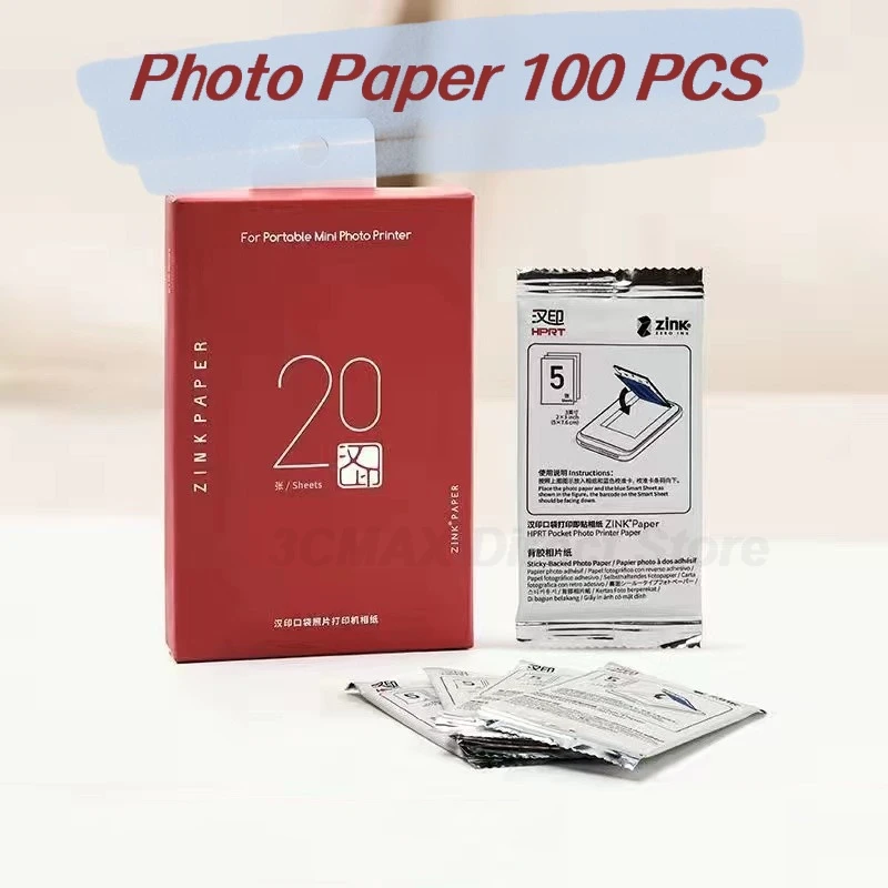 מצלמת HPRT Z1 מיידית 300DPI מיני מדפסת תמונות צבעונית ניידת מכונת מצלמה מיידית