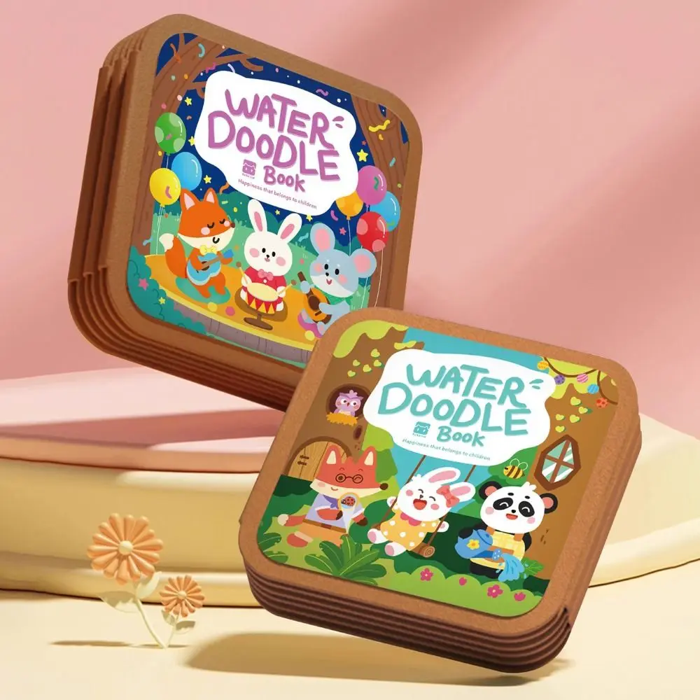 펜으로 그리는 물 그림책, 재사용 가능한 다중 장면 마법 그림책, DIY 디자인, 깨끗한 물로 그리는 교육용 어린이용 선물 아이디어