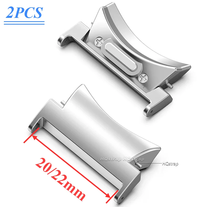 Universal Quick Fit Metal Watch Connector, 20mm/22mm Adapter