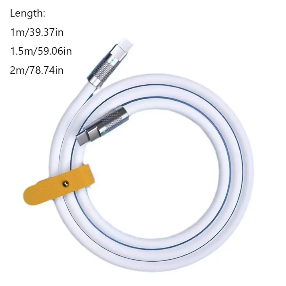Flexible 100W Fast Charging Cable 1M 1.5M 2M PD Type C Cable Versatile Compatibility Type-C Charger Cable Data Line
