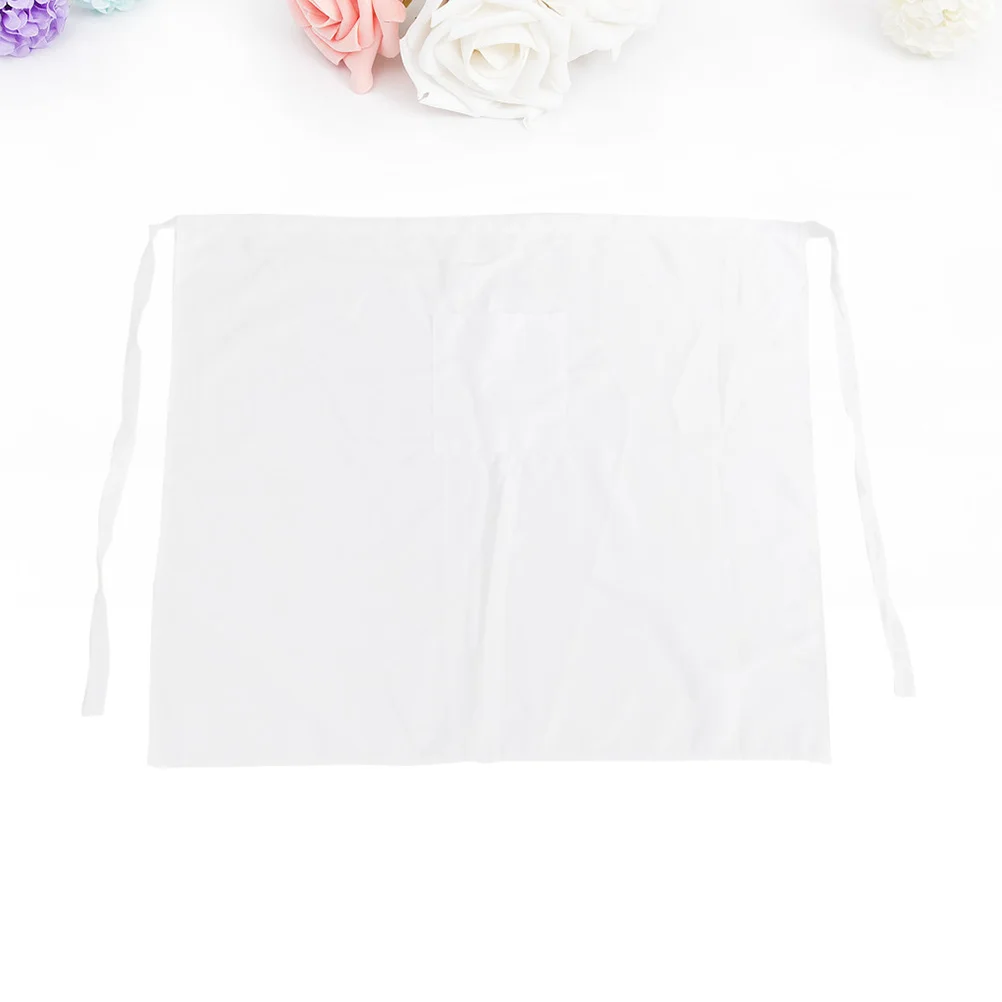 

Waiter Apron Short Apron White Apron Waitress Cooking Aprons for Men Kitchen Restaurant Server