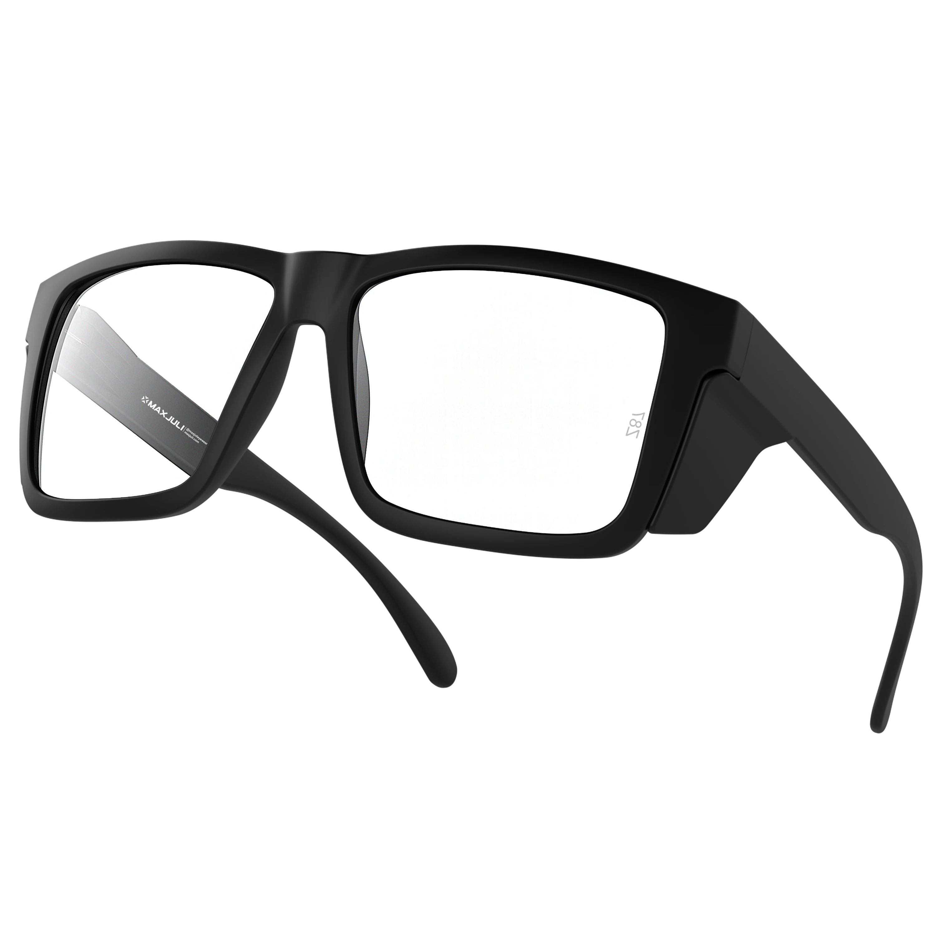 MAXJULI XXL Z87 Sicherheits-Sonnenbrille für Herren und Damen mit großem Kopf, TR90, umwickelbare UV400-Schutzbrille, übergroße Seitenschutzbrille 8228S – Detail 12