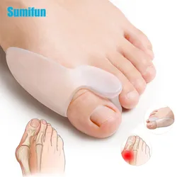 6Pcs Silicone Toe Separator Bunion Bone Ectropion Adjuster Hallux Valgus Corrector Thumb Outer Appliance Foot Care Tools