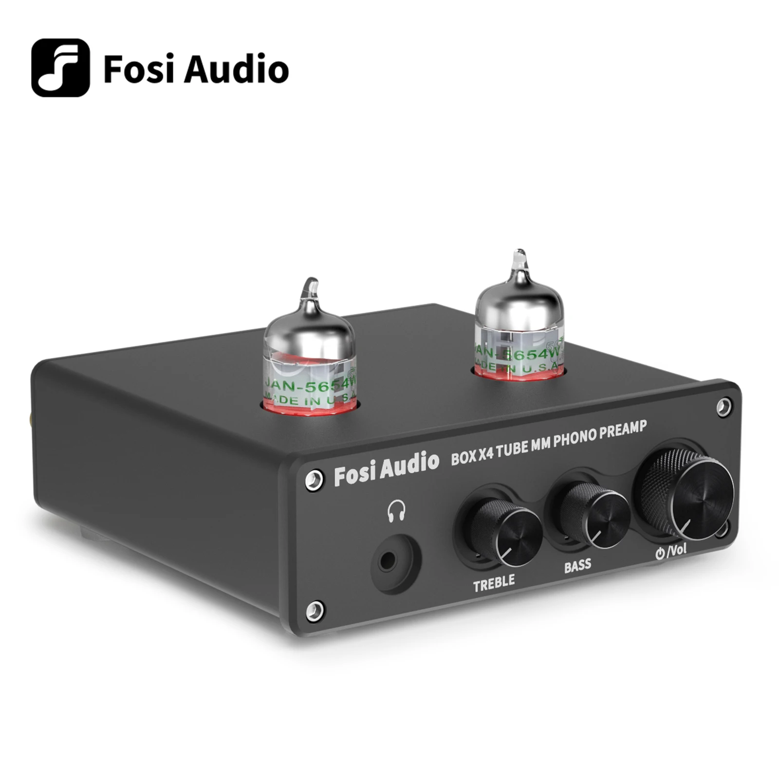 Fosi Audio Phono Preamplificatore Per Preamplificatore Fonografo Giradischi Con Amplificatore A Tubo A Vuoto Da 5654W Hifi Box X4