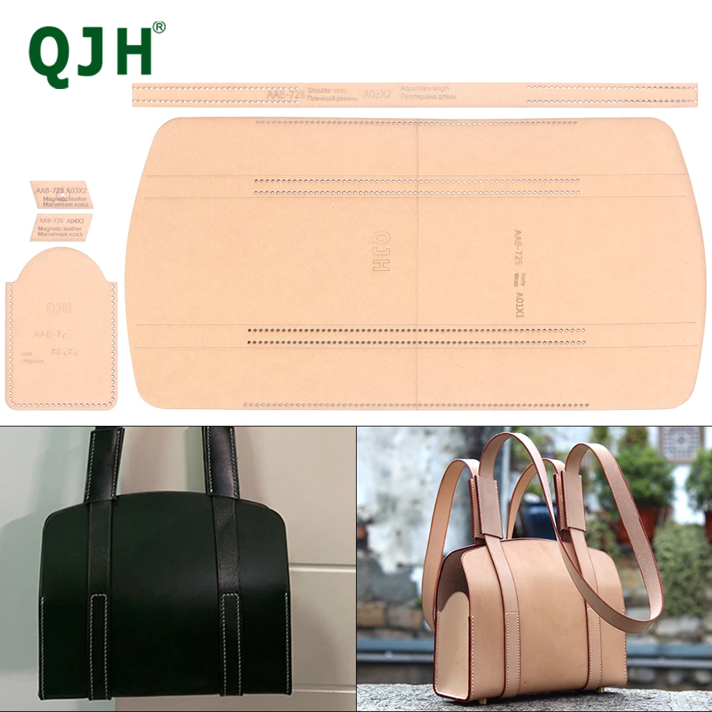 Ladies Commuter Bag Shoulder Bag Tote Bag Acrylic/Kraft Paper Template Leather Pattern DIY Leather Craft Pattern Ladies Handbag