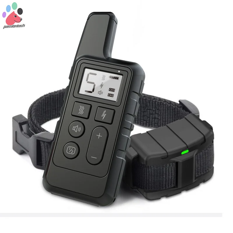 ElectricDogTrainingCollarWaterproofDogBarkCollarPetBarkRemoteControlRechargeable