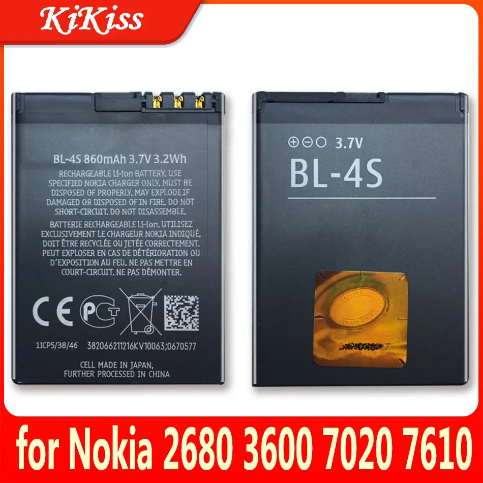 Bl4S Bl-4S Batteria Di Ricambio Per Nokia 2680S 2680 3600S 3600 3602S 3711 6202C 6208C 7020 7100S X3-02 2680S Con Codice Traccia