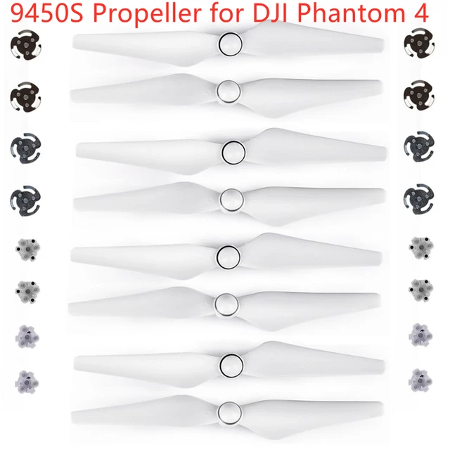 4Pairs Quick Release 9450S Propeller for DJI Phantom 4 Drone Props Blade Wing Fans Spare Parts Replacement Accessory - 9450S