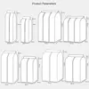 Clothing Dust Cover Transparent Dress Clothes Garment Dust Cover Hanging Organizer Waterproof Dustproof Clothes Wardrobe Storage 3