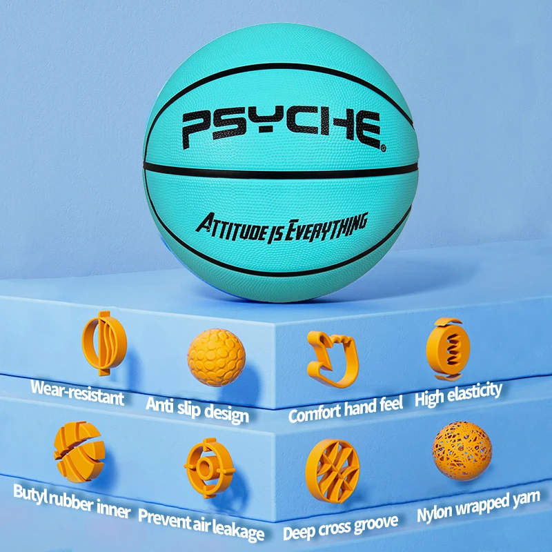 Psyche Original Basketball Ball Size 3 Size 5 7 Kids Youth Junior Adult Free Pin Net Pump
