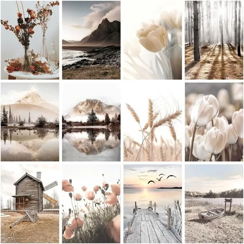 Painting By Numbers Kits Oil Picture By Numbers Painting By Numbers GATYZTORY Oil Picture By Numbers Nature Landscape Drawing Canvas Wall Art Oil Acrylic Painting By Numbers Diy Home Decor Gift
