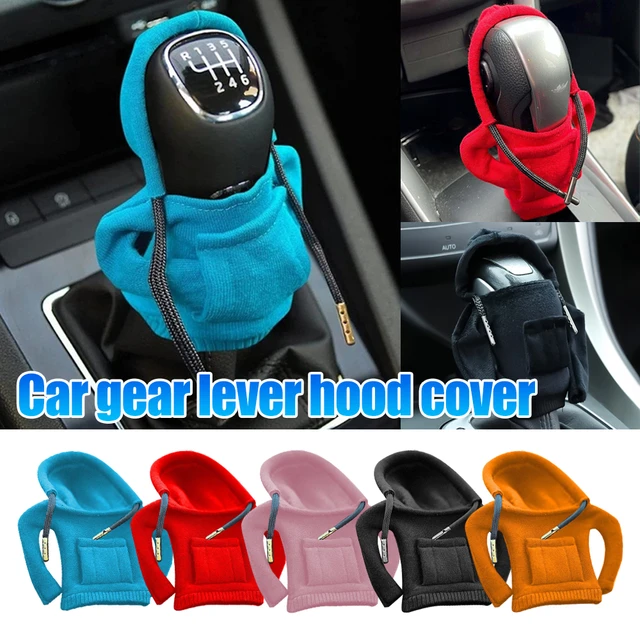 Car Shift Knob Cover Fashion Hoodie Gear Handle Shift Lever Decorative Cover  Manual & Automatic Car Interior Accessories - AliExpress