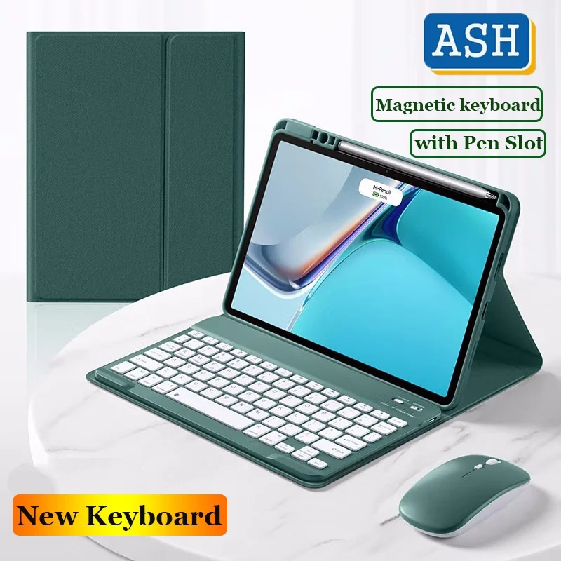 

ASH Keyboard Mouse Case for Huawei Matepad 11.5inch 11 2023 Air 11.5 Pro 11 2022 For Matepad 11 2021 Bluetooth Keyboard Cover