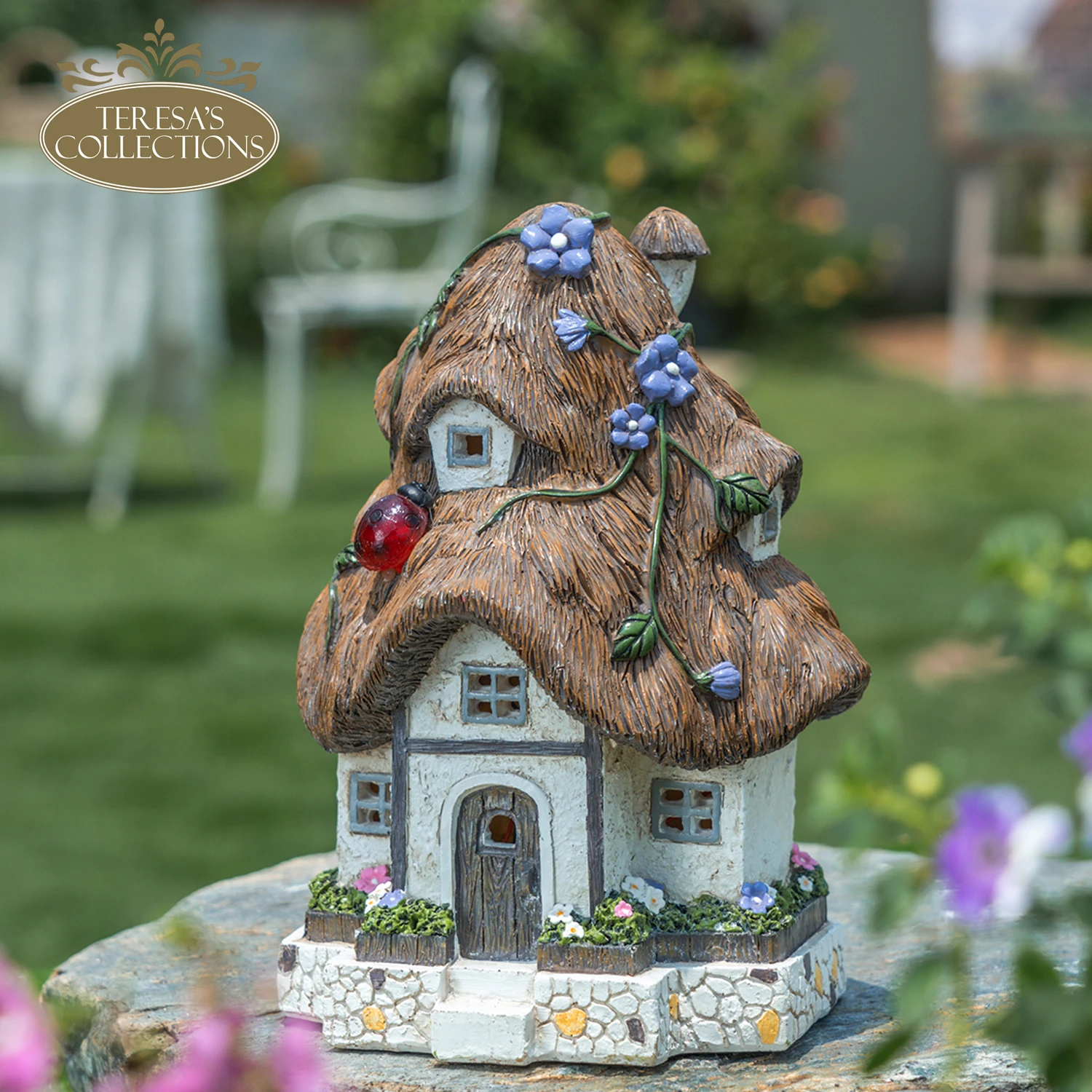 TERESA'S COLLECTIONS Decoración jardín de hadas, accesorios para exteriores, estatuas de resina flocado, casa de hadas, adornos de césped, decoraciones| | AliExpress