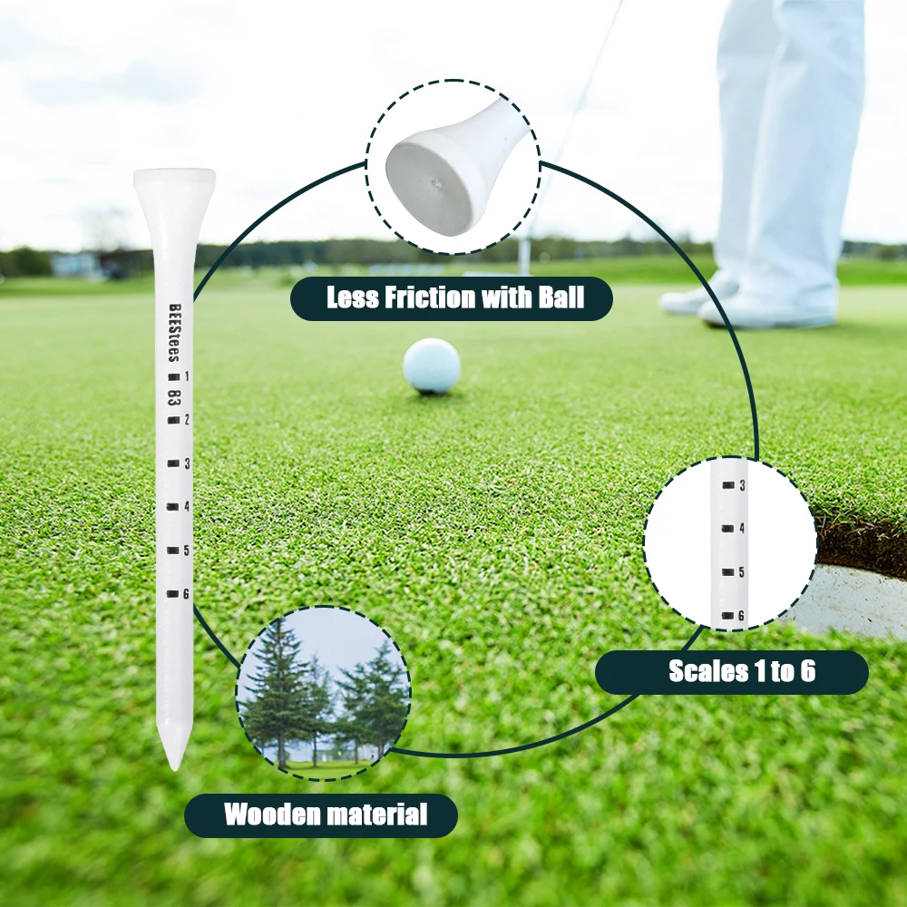 Premium Wooden Golf Tees 2