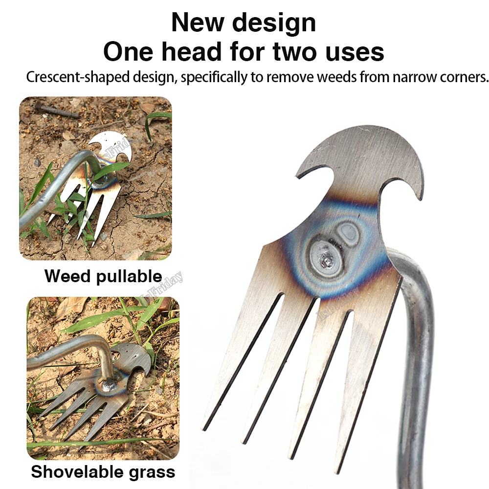 New Weeding Artifact Uprooting Weeding Tool Multifunctional Shovel Pulling Weeds Hoes Agricultural Tools Rakes for Garden Yard 4