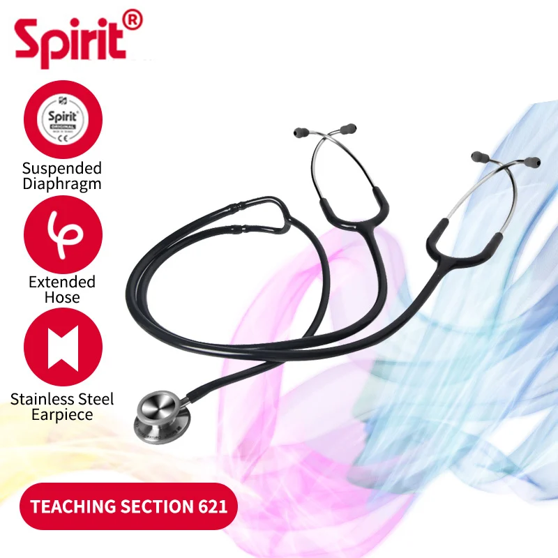 Spirit Medical Stethoscope for Doctors Teaching Stethoscope Universal Double-sided Extended Health Care