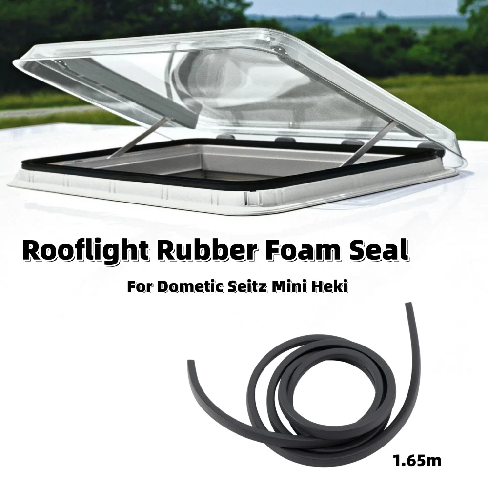 1.65m RV Sunroof Seal Rubber Foam Sealing Caravan Motorhome Rooflight Sealing Accessories For Dometic Seitz Mini Heki BG1327