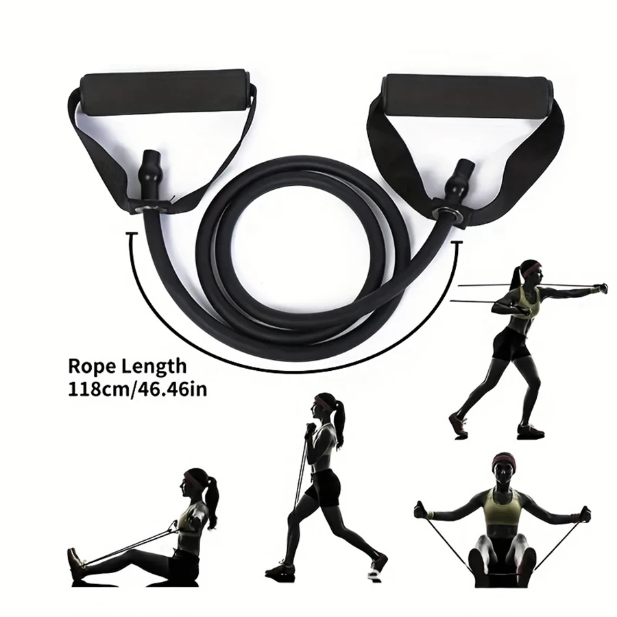 Enhanced Resistance Bands with Handles for Strength Training – 5-Level Exercise Equipment for Home Workouts