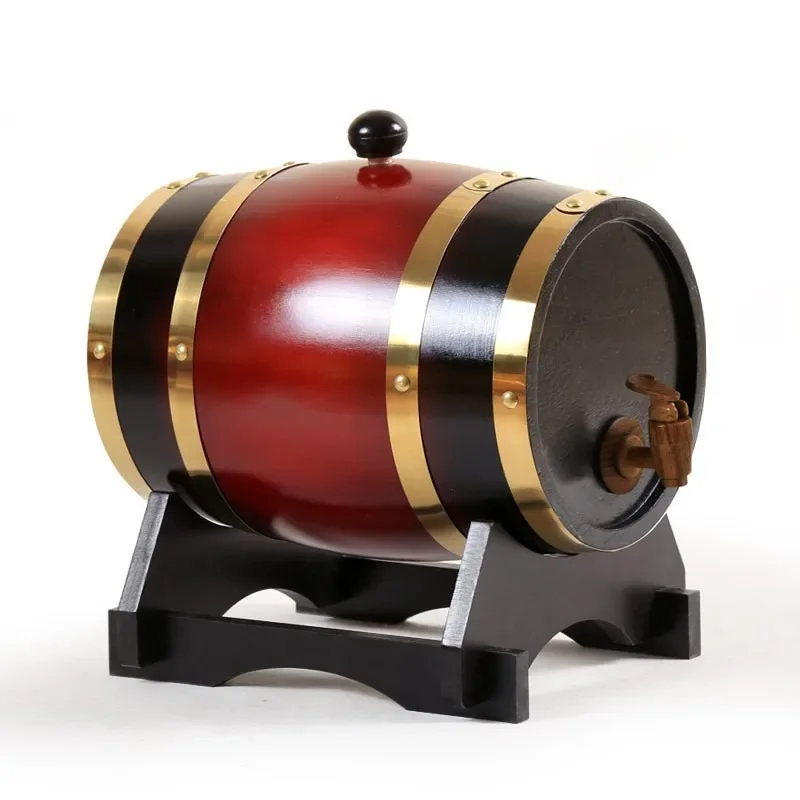 Antique Oak Barrel Household Wooden Red Wine Inner Tank Barbecue Draft Beer Storage