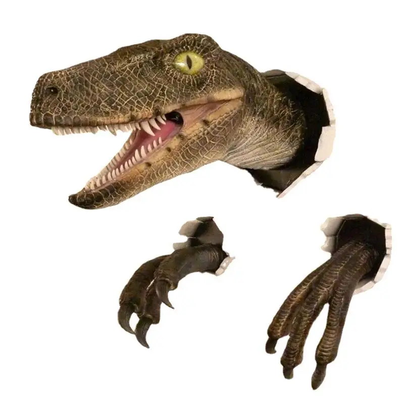 

Настенная 3D скульптура динозавра настенное крепление динозавр бюст скульптура голова динозавра подвесная скульптура реалистичный динозавр стена