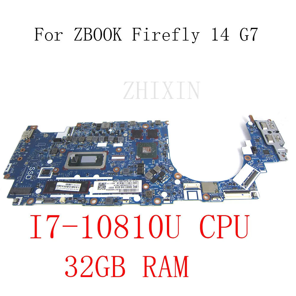 

14 G7 mainboard For HP ZBOOK Firefly 14 G7 Laptop Motherboard with 17-10810U CPU RAM 32GB DDR4 M07121-601 6050A3144701