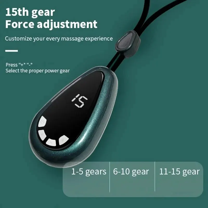 Mini Portable Hanging Neck Massager Neck and Shoulder Heating Soothes the Cervical Spine Suitable for Home and Office Use