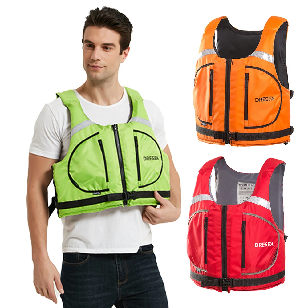 

Adult Swimming Lifejacket Outdoor Portable Water Sports Buoyancy Vest Multifunctional Fishing Surfing Kayak Safety Lifejacket