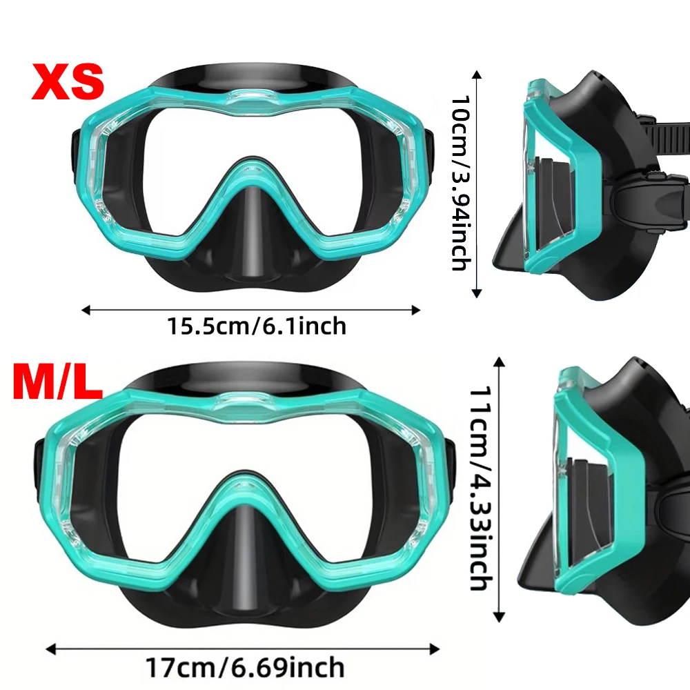 Dry Snorkel Mask Set Panoramic Wide View Anti-Fog Adjustable For Adults Kids Underwater Snorkeling Swimming Training Diving snorkeling diving mask diving mask snorkel set