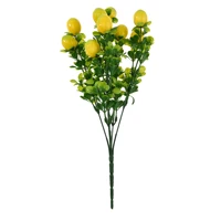 14 Inch Artificial Lemon Home Garden Fake Fruits Decoration Lifelike Plant Fake Tree Branches Table Ornament Photography Props 3