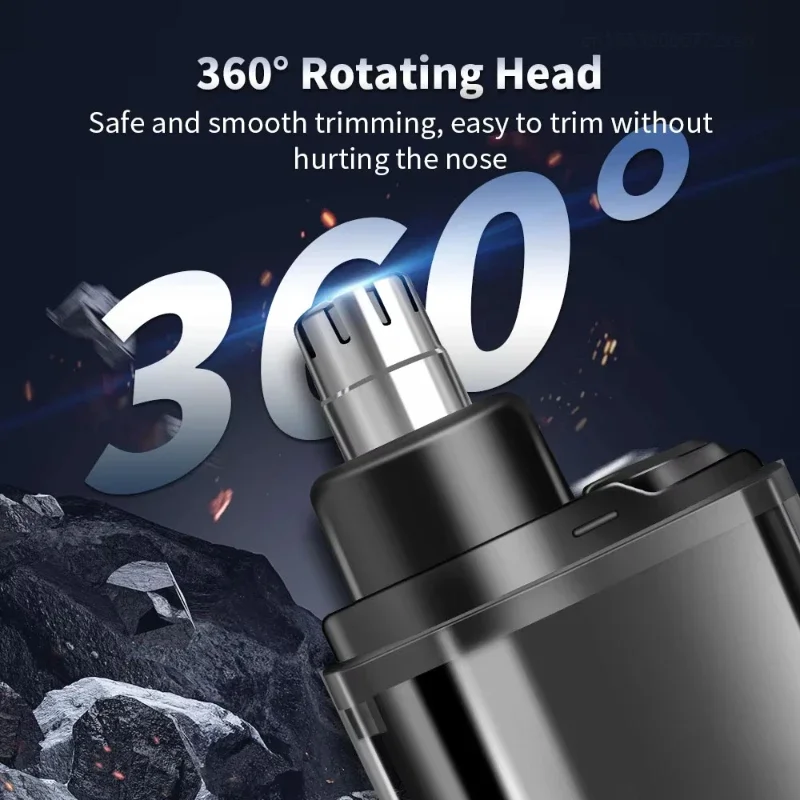 New Youpin Electric Nose Hair Trimmer Mini Type-C Rechargeable Waterproof Ear Eyebrow Beard Powerful Clippers Portable Trimmer 4