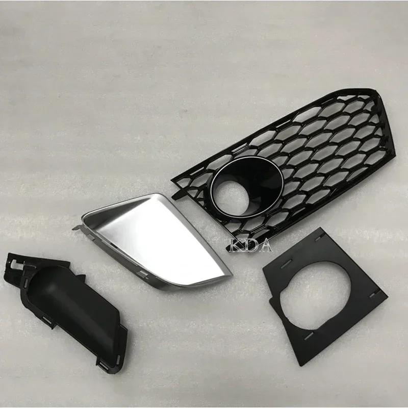 Auto Front Lower Bumper Fog Light Grille Grill Cover Frame Audi RS6 2012 2013 2014 2015 RS7 2009-front bumper decoration,front bumper cover