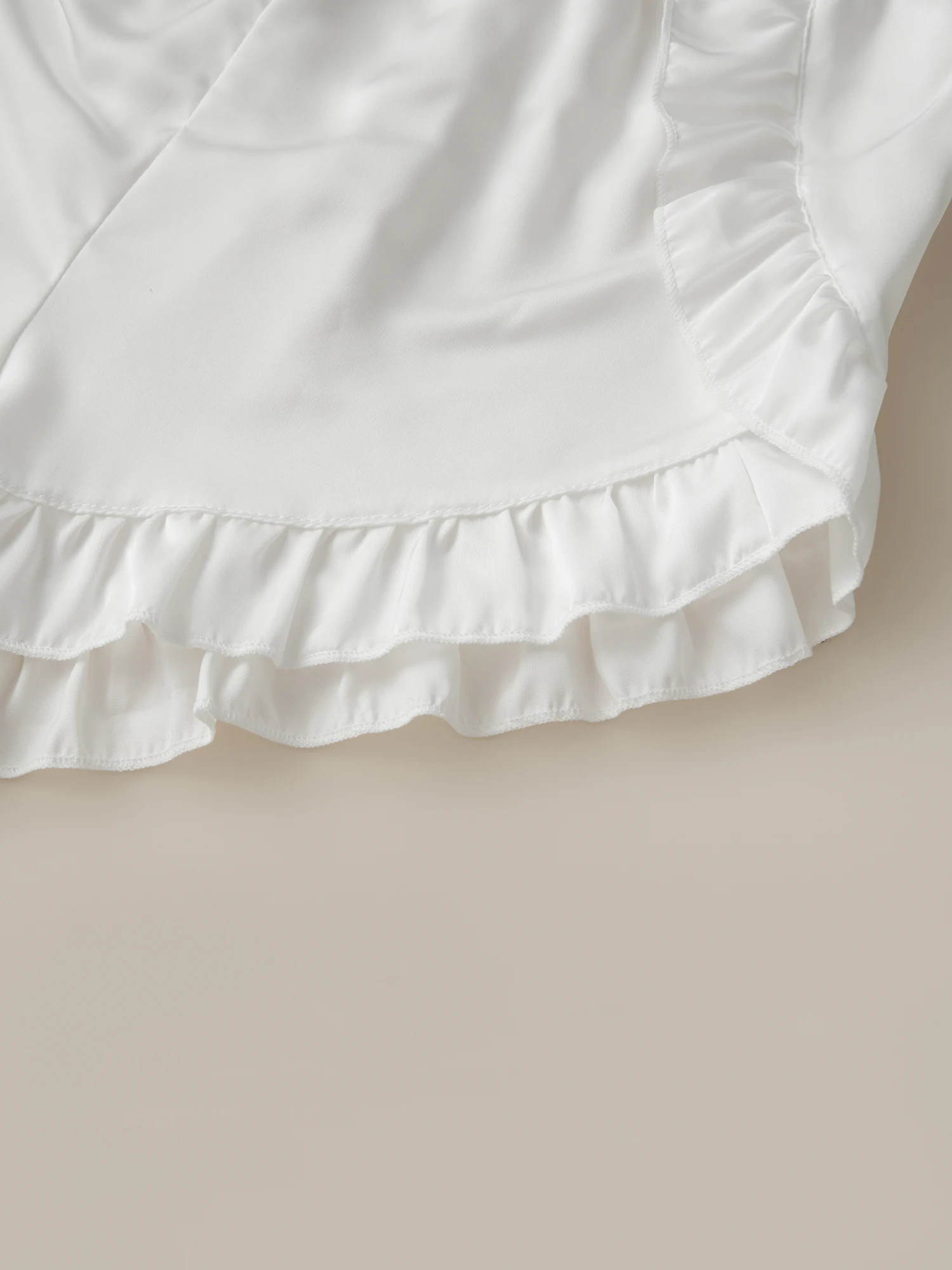 Women s Pajama Set Sleeveless Lace Trimmed Camisole with Matching Ruffled Shorts for Sleepwear and Loungewear